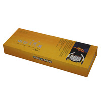 Boîte cadeau rigide personnalisée en forme de livre, boîte rectangulaire à couvercle rabattable en papier rigide avec insert en mousse EVA personnalisé pour l'emballage du thé, du ginseng et de l'encens