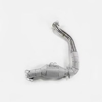 Tuyaux d'échappement en acier inoxydable SS304 de haute qualité avec bouclier thermique pour Mercedes-Benz GLB35 AMG 2.0T 2019-2023 – Amélioration de la puissance d'accélération