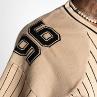Pull personnalisé pour homme, pull décontracté en tricot, motif design, pulls à manches courtes d'été, maillot de football en tricot pour homme