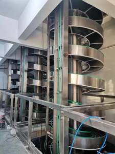 Endüstriyel Taşıma Sistemi Karbon Çelik Malzeme Helis Esnek Vidalı Konveyör Elma Ezmesi Şişeleri Teslimatı İçin - Product Image 3