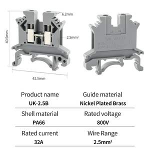 Kton Din Rail Klemmen <span class=keywords><strong>block</strong></span> Elektrischer Draht Kupfer leiter Klemmen blöcke Stecker UK Schraub klemmen <span class=keywords><strong>block</strong></span> - Product Image 4