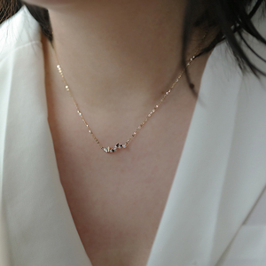 Collier pendentif CANNER élégant en argent 925 avec une rangée de petits cœurs entrelacés en zircon, pour femmes, cadeaux pour la Saint-Valentin et Noël - Product Image 6