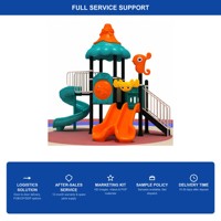 Structure de jeu personnalisée SageDelightRides, toboggan double en spirale à fixation par boulons, escalier pour enfants, LLDPE, acier galvanisé, parc public, OEM