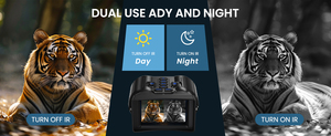 Jumelles thermiques 4K à vision nocturne pour adultes, zoom 10X, <span class=keywords><strong>infrarouge</strong></span> 9 niveaux, carte TF 32 Go, design compact, photo et vidéo - Product Image 6