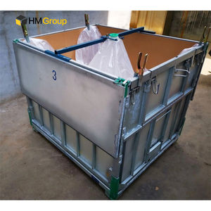 כבד פלדה מגולוון מתכת מרובע ביניים בתפזורת מכולות אחסון מתקפל ibc מחסן ibc - Product Image 2