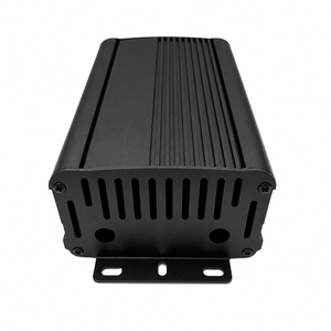 Boîtier de contrôle en aluminium extrudé 95*55*150mm, noir mat, avec panneau supérieur à ailettes et grille de ventilateur, <span class=keywords><strong>pour</strong></span> onduleur et alimentation, IP54 - Product Image 3