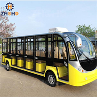 Véhicule de ville à essence/batterie pour 11/14/17 passagers, navette touristique, mini-bus électrique de tourisme
