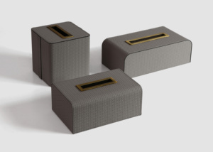 Caja de pañuelos de cuero Z-80 para coche, soporte personalizado para escritorio de Hotel, restaurante, interior y exterior, respetuoso con el medio ambiente - Product Image 3