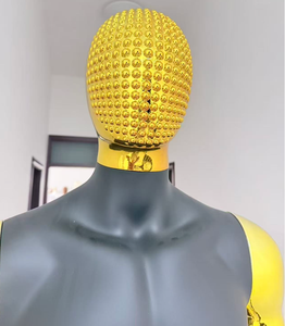 Maniquí Masculino de <span class=keywords><strong>Cuerpo</strong></span> Completo para Exhibición en Tiendas de Ropa para <span class=keywords><strong>Hombre</strong></span>, en Dorado, Plateado, Negro y Blanco Brillante, de Plástico, Musculoso - Product Image 2
