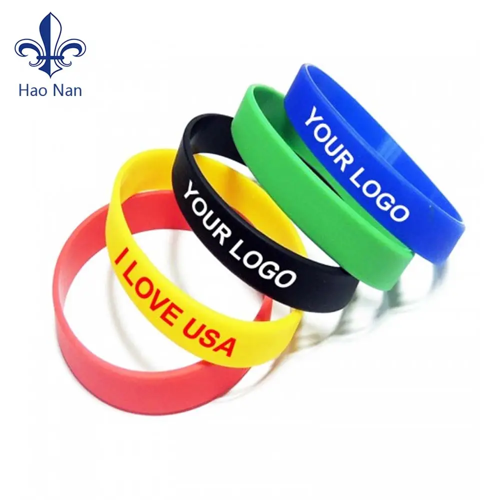 Customized Personalized Activity Wristbands Rubber Silicone Bracelets With Logo Custom Wristbands