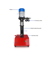 Machine à sceller semi-automatique électrique manuelle pour bocaux en plastique PET pour boîtes de conserve en aluminium et métal