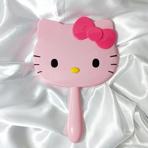 Wholesale Cute 3D <strong>Hello</strong> <strong>Kitty</strong> Handheld Makeup Mirror Kawaii Cartoon Portable Vanity Mirror for Girls Women Gift - Product Image 4