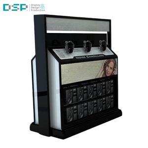 Soporte de exhibición para venta al por menor de auriculares acrílicos de gran capacidad de pie de fábrica de Vietnam DSP - Product Image 3