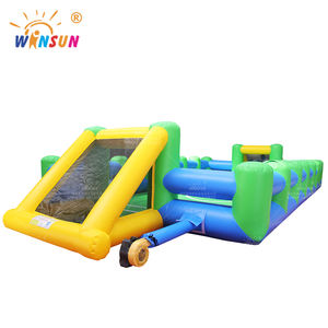 Parcours d'obstacles gonflable interactif <span class=keywords><strong>multijoueur</strong></span> WINSUN, grand <span class=keywords><strong>jeu</strong></span> de football gonflable à vendre - Product Image 2