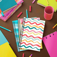 Fournitures scolaires de papeterie à impression personnalisée Cahier d'exercices laitiers à couverture rigide imperméable cahiers à spirale pour étudiants