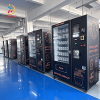 Distributeur automatique de nouilles instantanées direct usine avec distributeur d'eau chaude intégré, kiosque de vente de nouilles en gobelet 24h sans surveillance