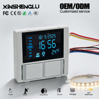 Interruptor de Espejo Inteligente con Sensor Táctil LCD |   Espejo de Baño con Doble Llave, LED Regulable, Antivaho, Radar y Control por Voz