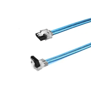 YXY 7P SATA кабель SATA 3,0 7pin 90 градусов до 180 градусов кабель прямо с защелкой длина и цвет по выбору