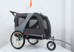 अनुकूलित पालतू ट्रेलर फोल्डेबल लोहा स्टील तीन-पहिया कुत्ते बिल्ली साइकिल ट्रेलर के लिए जॉगर कार्ट ट्रॉली - Product Image 4