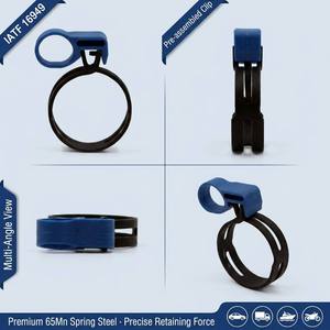 Abrazadera <span class=keywords><strong>de</strong></span> Banda con Fuerza <span class=keywords><strong>de</strong></span> Sujeción Uniforme, Grado Automotriz, Alta Precisión, Clip Elástico para Mangueras, Diseño Patentado IATF 16949, OEM - Product Image 2