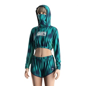 Top Corto de Pesca para Mujer con Capucha Ergonómica, Protección Solar UPF50+, Tejido Transpirable de Secado Rápido para Máxima Comodidad - Product Image 1