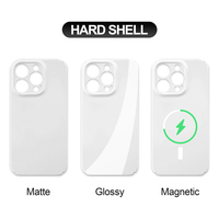 Casing HP Sublimasi Logo Kustom untuk iPhone 17 16 Pro Max, Cover Ponsel 3D Berlapis PC dengan Pelindung Kamera Terpasang