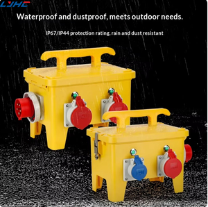 Boîte de prises industrielles combinées multi-marques personnalisable, étanche IP67, anti-poussière, antichoc, boîte de commutation portable - Product Image 1