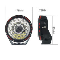 Luz de Trabajo LED Aurora 2026 de 7 Pulgadas, Nueva, Blanca y Amarilla, 2 km de Alcance, Luz LED Láser de 7'' y 75W para Conducción Todoterreno con Cubierta