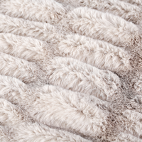 Benutzer definierte dicke weiche Mantas De Invierno Erwärmung Polyester King Size geraffte Kunst pelz andere Über würfe Decken für den Winter
