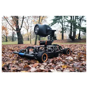 新しいスタイルのフィルム機器4WRCジンバルカー (フラッシュ4L) 全地形対応シネカメラ映画製作者向けのシューティングカースムーズに優れた直線性