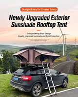 Carpa de Techo Automática de Aleación de Aluminio para 3 Personas, para SUV, Camping Todoterreno, Sin Necesidad de Instalación, Doble Capa, Tela Oxford 600D