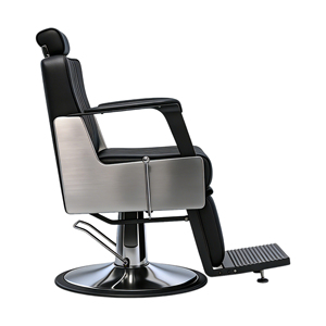Black Gold Barber <b>Chair</b> Hydraulic <b>Reclining</b> Salon Styling <b>Chair</b> Adjustable Footrest Round Base Hair Furniture - Product Image 6