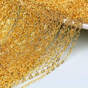 14k 18K gói màu vàng bảo vệ <span class=keywords><strong>8</strong></span> hình hướng dương long lanh chuỗi Tự Làm Thủ Công bán thành chuỗi vòng cổ - Product Image 5