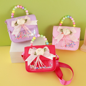 Bolso de Hombro Mini con Perlas y Flores, Bonito y Económico, para Niños, Monedero para Monedas - Product Image 3