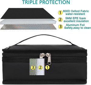 <span class=keywords><strong>Petite</strong></span> boîte à lunch isotherme sac <span class=keywords><strong>souple</strong></span> portable Mini glacière thermique <span class=keywords><strong>repas</strong></span> fourre-tout Kit avec poignée <span class=keywords><strong>pour</strong></span> le travail et l'école - Product Image 2