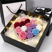 Tête de rose artificielle en velours, toucher réel, 7 cm, rose rouge, résistante à la décoloration, pour la décoration de la maison, des mariages et des boîtes cadeaux
