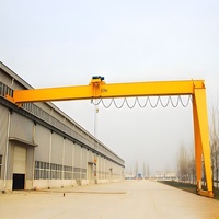 Grúa Eléctrica Tipo BMH, Semipórtico, 3/5/10 Toneladas, 12m de Vano, 6m de Altura de Elevación, Caja de Engranajes Exterior, Motor para Construcción