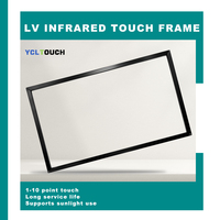 YCLTOUCH - Kit de Marco Táctil IR de 65 Pulgadas y 40 Puntos, Marco Táctil Infrarrojo Multitáctil USB, Nuevo Android Negro para el Hogar