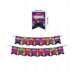 อุปกรณ์ตกแต่งงานปาร์ตี้สำหรับเด็ก <span class=keywords><strong>Friday</strong></span> <span class=keywords><strong>Night</strong></span> <span class=keywords><strong>Funkin</strong></span>  รวมถึงป้ายสุขสันต์วันเกิด ที่เสียบเค้ก ของตกแต่งคัพเค้ก DIY และของตกแต่งขนมหวาน - Product Image 6