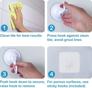 Nhanh Chóng Làm Khô Lưới Tắm Tổ Chức Túi Lưới Với <span class=keywords><strong>4</strong></span> Móc Bé Đồ Chơi Lưu Trữ Và Treo Tắm Giữ Đồ Chơi Cho Hộ Gia Đình Sử Dụng - Product Image 4