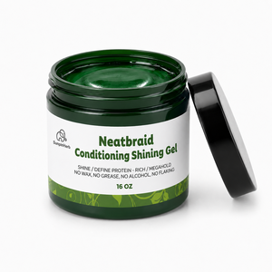 Gel Fijador para Trenzas de 16oz al por Mayor - Marca Privada, Herbal, Sin Alcohol, Mate, Acondicionador y Voluminizador para Todo Tipo de Cabello - Product Image 1