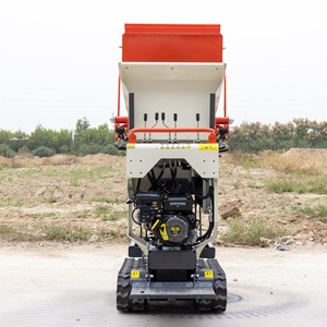 <b>Garden</b> Crawler Mini Dumper Truck with PLC & Pump Heavy-Duty Hand Push <b>Cart</b> 550kg Capacity Gasoline Powered - Product Image 1