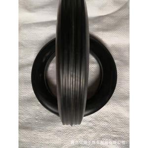 Qingdao Minghao 8 Inch Solid Rubber <b>Caster</b> <b>Wheel</b> For Flatbed And Tool Carts Firm Tread Black Color - Product Image 4