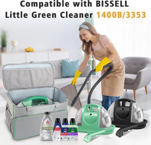 Sac de transport pour <span class=keywords><strong>Bissell</strong></span> Little Green Machine, grand sac de rangement, étui de transport pour <span class=keywords><strong>nettoyeur</strong></span> de <span class=keywords><strong>tapis</strong></span> <span class=keywords><strong>Bissell</strong></span>, organisateur d'outils de nettoyage - Product Image 5