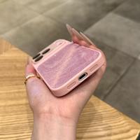 Coque de téléphone antichoc à effet d'ondulation et paillettes pour iPhone 17 16 15 14 13 Pro Max avec protection de l'objectif