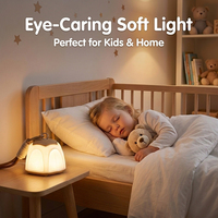 Veilleuse en silicone pour bébé, lampe LED en forme d'animal mignon, rechargeable par USB, toucher doux, lumière de sommeil confortable pour la chambre des enfants