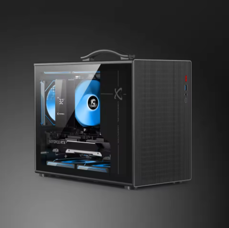 Gamer-X OEM Mid Tower Gaming PC Case MicroATX ITX Tempered Glass Side Panel Steel Construction Front Ports Type-C in Stock