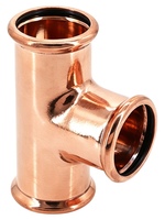 Conector en T de Cobre Puro al 99.9% con Contenido de Cobre, Estándar Europeo, de Diámetro Igual, Tipo M, para Tuberías de Agua