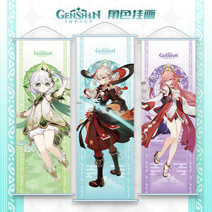 70*25cm nuovo stile <span class=keywords><strong>Anime</strong></span> Print Wall Poster Scroll <span class=keywords><strong>Genshin</strong></span> Impact Hanging Pictures - Product Image 1