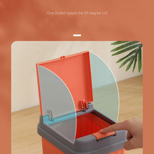 Poubelle 13L blanche élégante avec couvercle de pressage Offre Spéciale d'achat conforme à la loi japonaise - Product Image 5